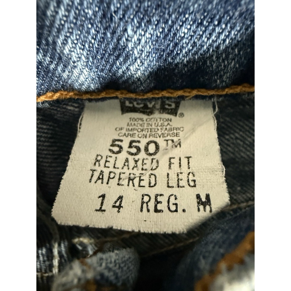 Levis 550 Jeans Women's 14 Reg Relaxed Fit Tapered Leg Vintage 90's Made In USA - Picture 9 of 14